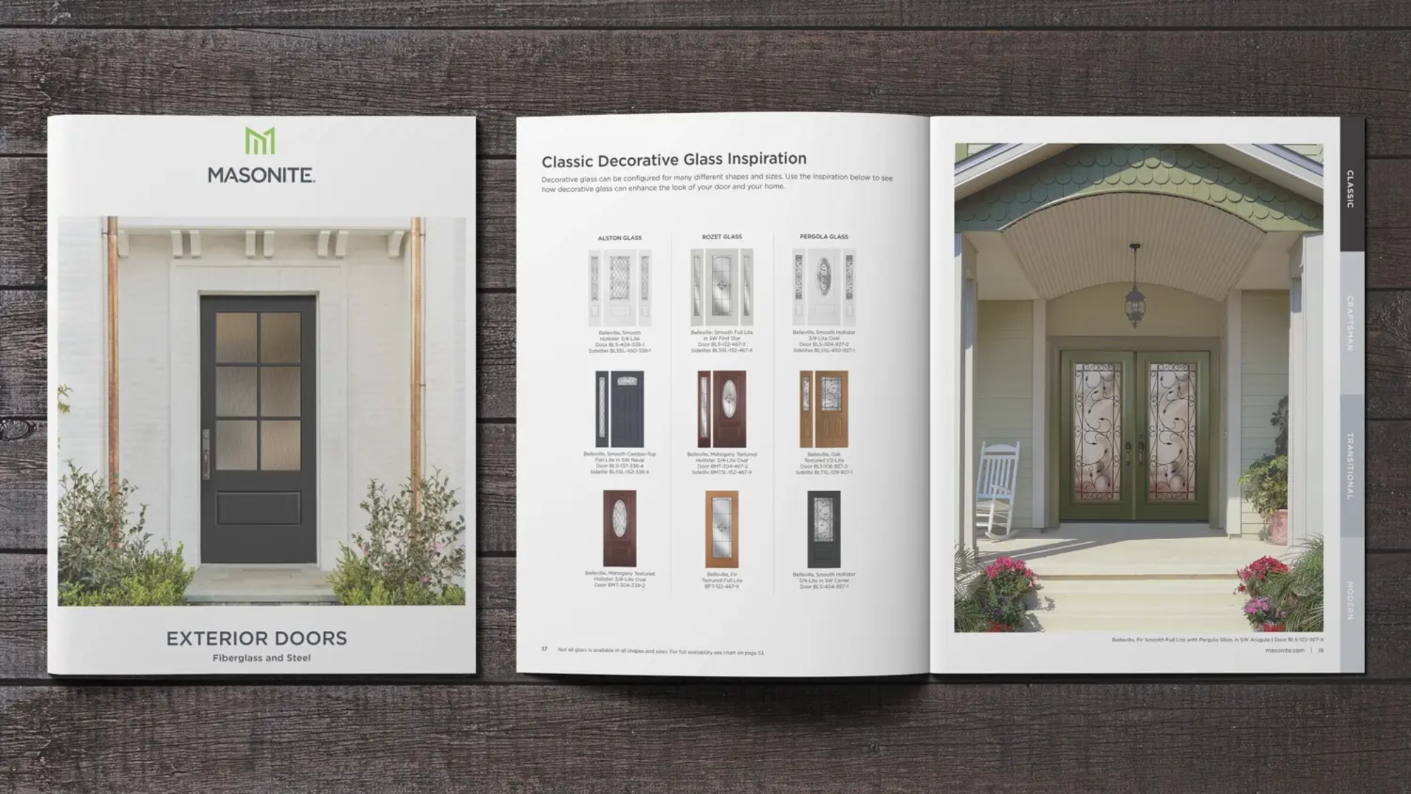 Elevate your home's curb appeal with the stunning selection of Masonite exterior doors showcased in their comprehensive catalog. From traditional to modern designs, Masonite offers exceptional craftsmanship and innovative features that combine style with durability. Explore the Masonite Exterior Door Catalog and discover the perfect entryway solution to make a lasting impression. Upgrade your home's exterior with Masonite today.