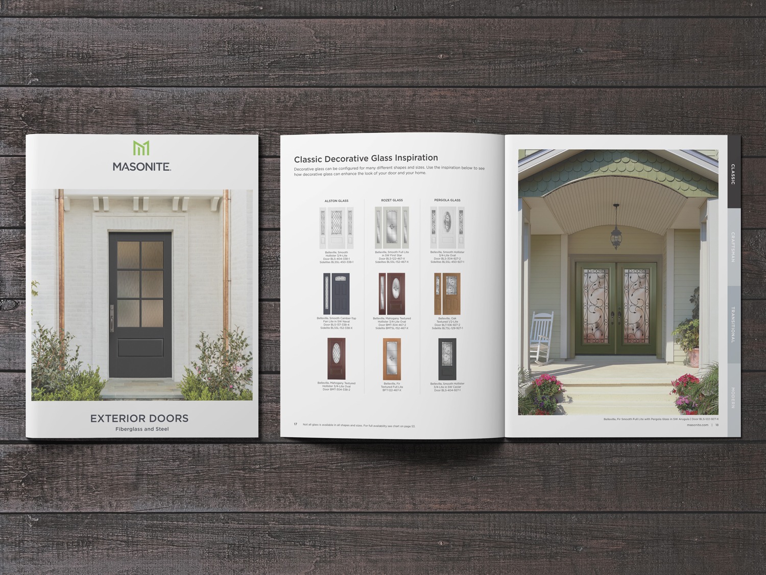 Elevate your home's curb appeal with the stunning selection of Masonite exterior doors showcased in their comprehensive catalog. From traditional to modern designs, Masonite offers exceptional craftsmanship and innovative features that combine style with durability. Explore the Masonite Exterior Door Catalog and discover the perfect entryway solution to make a lasting impression. Upgrade your home's exterior with Masonite today.