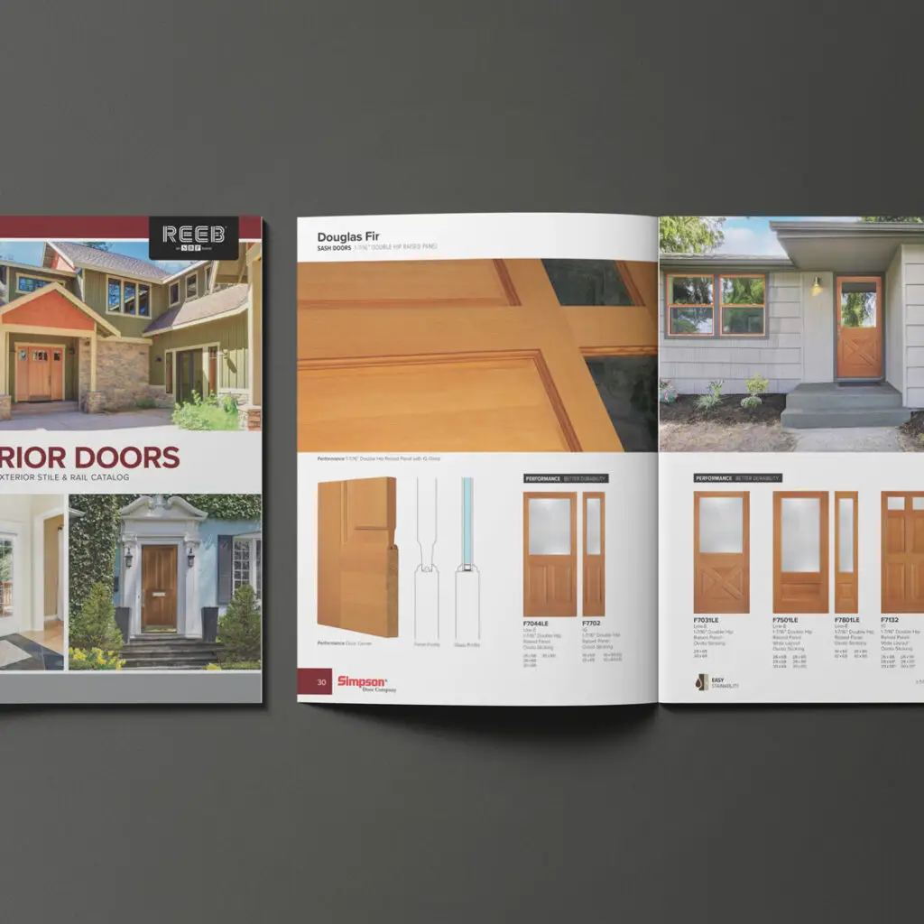 Discover the extraordinary range of high-quality and versatile doors in the Reeb Door catalog. From elegant entry doors to functional interior doors, Reeb offers exceptional craftsmanship and design options. Dive into the Reeb Door catalog today and find the perfect door to enhance your home's aesthetics, functionality, and security.