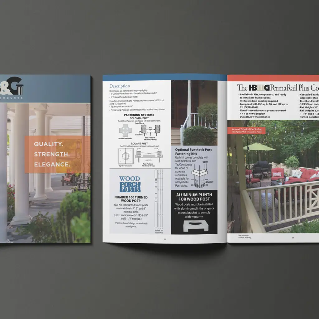 Dive into the HB&G catalog and unlock a world of timeless elegance and exceptional craftsmanship. Explore a wide range of high-quality columns, porch posts, and railing systems that add charm and character to your home.
