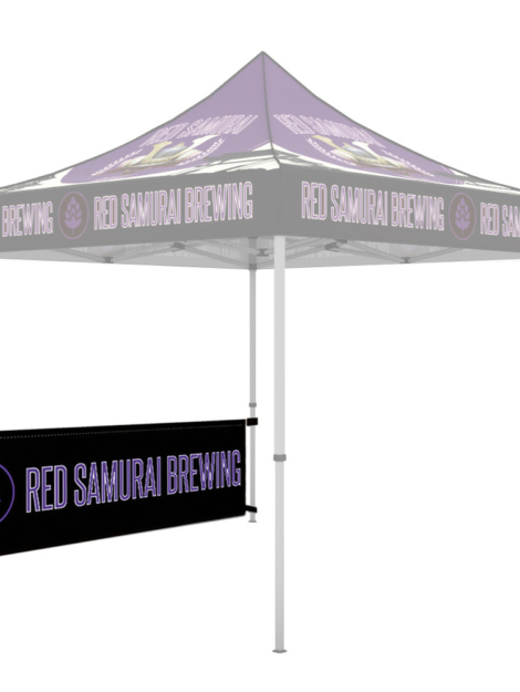 Enhance your outdoor experience with the 10ft Canopy Half Wall by Gott Marketing. Designed to complement your canopy setup, this versatile half wall provides privacy and serves as an excellent branding opportunity. Elevate your events with a functional and stylish addition to your outdoor display.