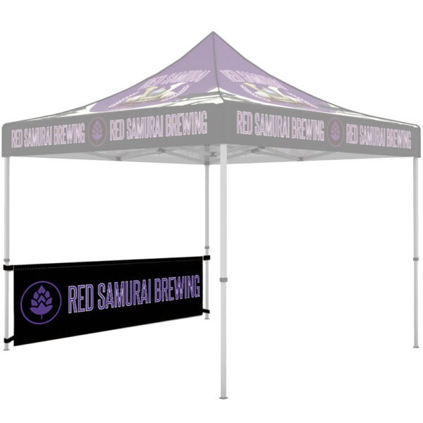 Enhance your outdoor experience with the 10ft Canopy Half Wall by Gott Marketing. Designed to complement your canopy setup, this versatile half wall provides privacy and serves as an excellent branding opportunity. Elevate your events with a functional and stylish addition to your outdoor display.