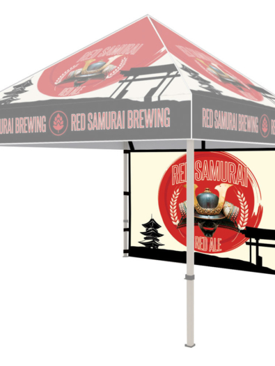 Maximize the impact of your One Choice Canopy Tent with our custom printed back wall. Easily attachable using hook and loop, this back wall transforms your canopy into a powerful branding tool, providing a seamless and professional backdrop for your events. Elevate your display with a personalized touch that leaves a lasting impression!