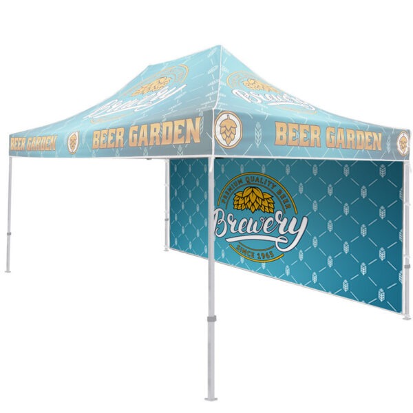Transform your event space with the 15ft Tent Backwall by Gott Marketing. This customizable backdrop seamlessly attaches to your tent, providing an impactful canvas to showcase your brand. Elevate your brand's visibility and create a memorable experience at trade shows, exhibitions, and outdoor events.