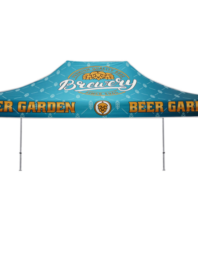 Elevate your outdoor events with the impressive 15ft Aluminum Canopy Tent by Gott Marketing. Crafted for durability and designed with a touch of sophistication, this spacious canopy combines strength and style to provide the perfect shelter for your brand. Make a lasting impression at trade shows, exhibitions, and corporate events.