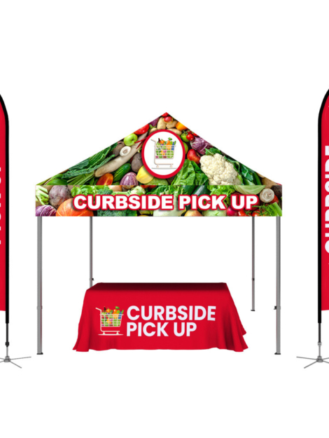 Unleash the power of outdoor branding with our comprehensive Outdoor Kit. Featuring a 10' Aluminum Tent, two 14' Feather Flags, and a 6' 4-Sided Table Throw, this kit is your all-in-one solution to make a lasting impact at outdoor events. Elevate your brand visibility with a cohesive and professional display that stands out in any setting.