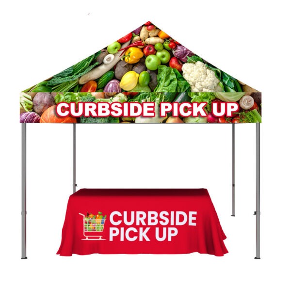 Unlock unparalleled brand presence with One Choice Showcase Kit 4 - a trio of our best-selling displays. Ideal for trade shows, showrooms, or on-the-go events, this kit features the ONE CHOICE 10ft. Aluminum Casita Canopy Tent Graphic Package and a Full-Color 6ft. 4-Sided Table Throw. Elevate your brand's visual appeal and make a lasting impression at every venue.