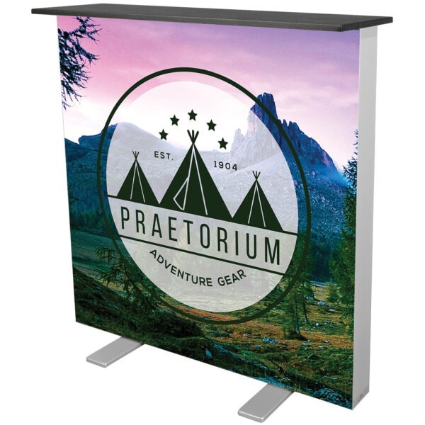 Make a statement with the One Choice Lightbox Counter - a sophisticated and versatile display solution that seamlessly blends style, functionality, and ease of use. Perfect for trade shows, exhibitions, or corporate events, this counter elevates your marketing efforts, ensuring a lasting impression. Illuminate your brand presence with precision and elegance. Order now!