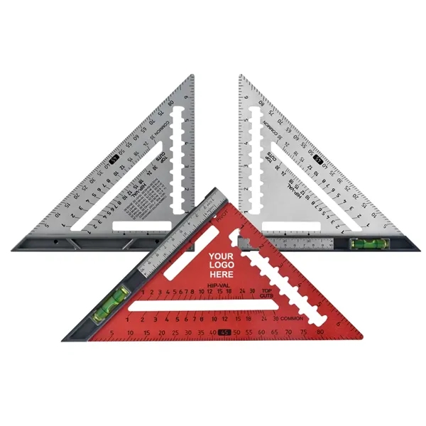 7" Aluminum Speed Square with Level & Ruler