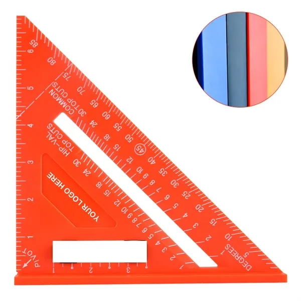 7 Inch Plastic Rafter Square in Orange