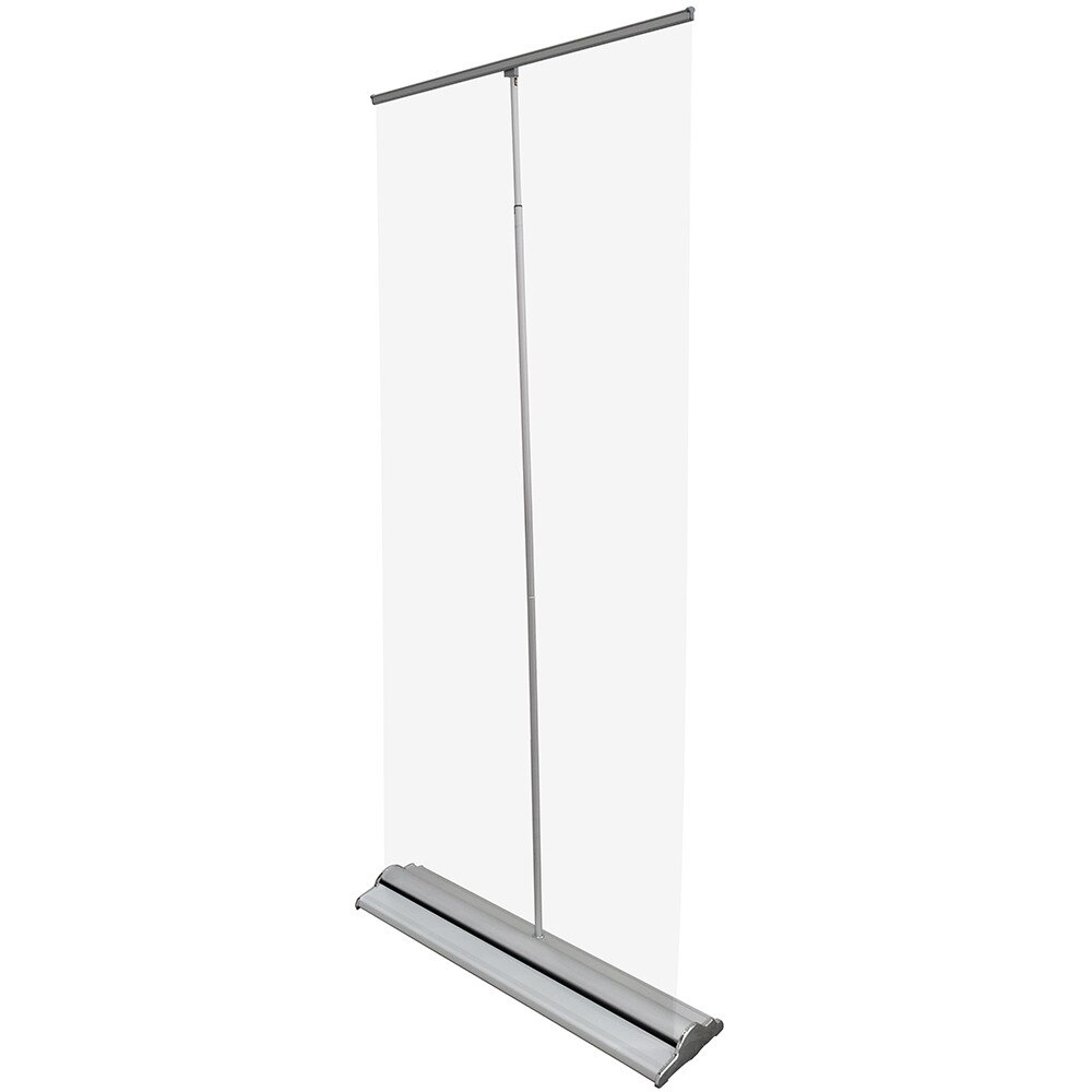 Clear roll-up banner
