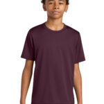 A4 Youth Cooling Performance Short Sleeve Tee in Maroon