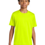 A4 Youth Cooling Performance Short Sleeve Tee in Safety Yellow