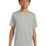 A4 Youth Cooling Performance Short Sleeve Tee in Silver
