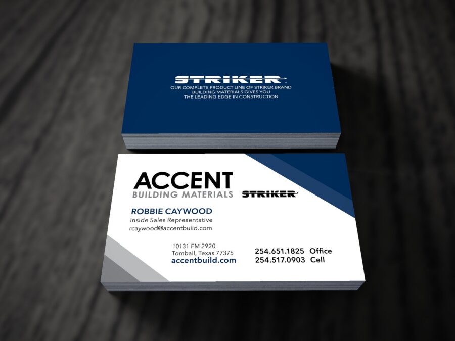 Accent Building Materials business cards