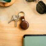 Airtag Keychain – Brown