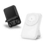 Arcadia, 7700 mAh Wireless Power Bank with Tws Earphones