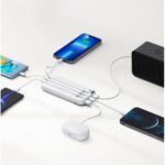 Axiom, Slim 10,000mAh Power Bank with Built-In Cables