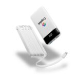 Axiom, Slim 10,000mAh Power Bank with Built-In Cables