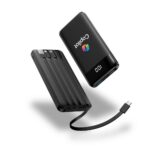Axiom, Slim 10,000mAh Power Bank with Built-In Cables