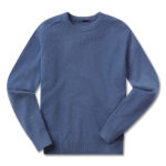 B. Draddy 007 Cashmere Crewneck in Denim Heather