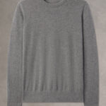 B. Draddy 007 Cashmere Crewneck in Grey Heather