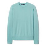 B. Draddy 007 Cashmere Crewneck in Pool Heather