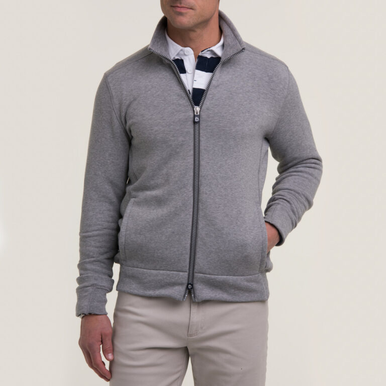 B. Draddy Bradbury Full Zip in Grey Heather