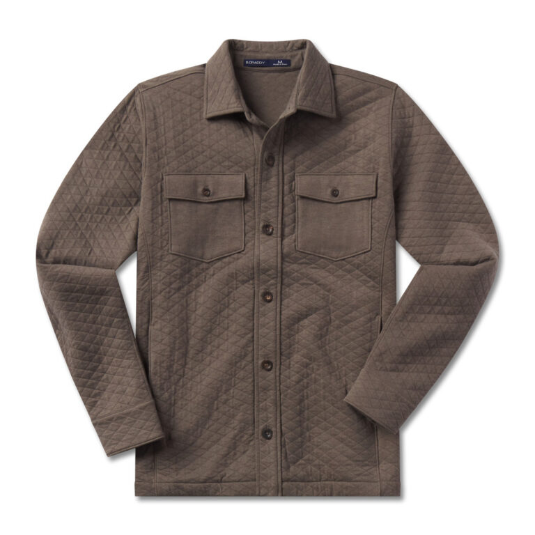 B. Draddy Bradshaw Shirt Jacket in Elk Heather