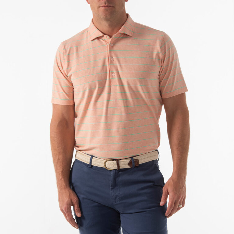 B. Draddy Colvin Polo in Bellini Heather