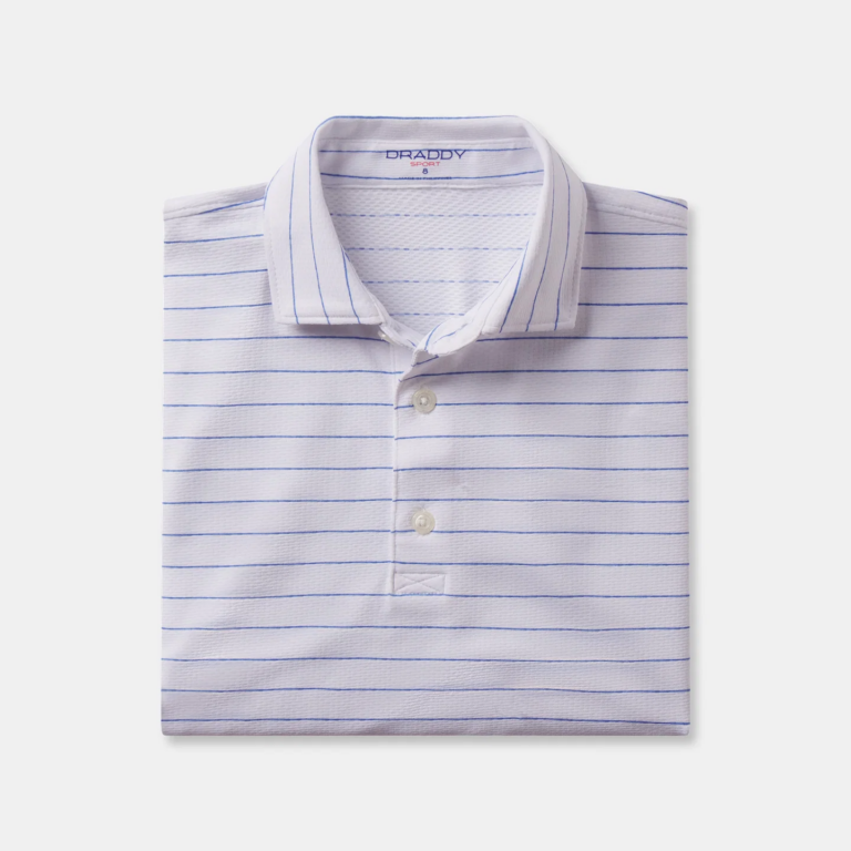 B. Draddy Cool Gardner Jr. Polo in White