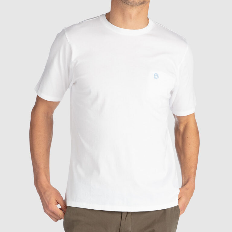 B. Draddy Dewey Tee in White NP