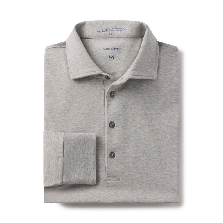 B. Draddy Quinlivan Polo in Grey Heather