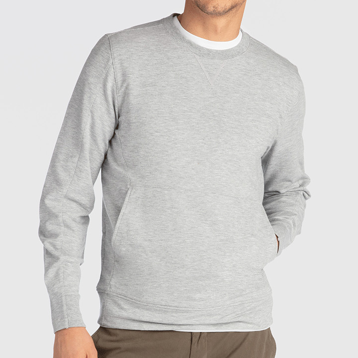 B. Draddy Russ Crewneck in Grey Heather