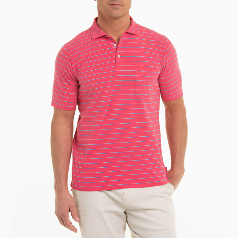 B. Draddy Sanders Polo in Bandana/Indigo P