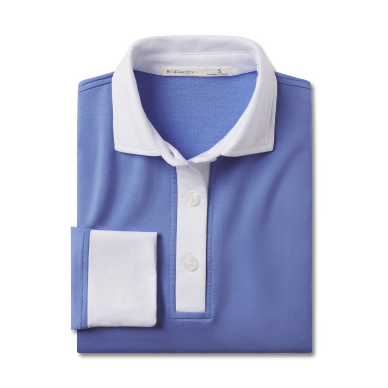 B. Draddy The Ellie Long Sleeve Polo in Ripple