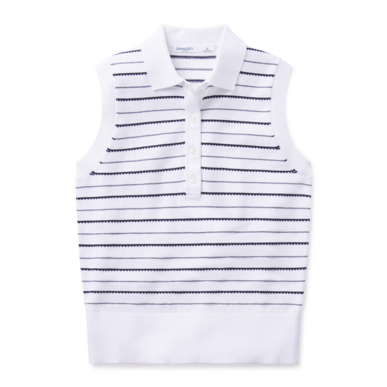 B. Draddy The Natalie Women's Polo in White/Nauti