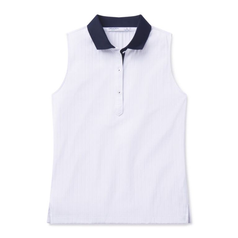 B. Draddy The Samantha Women's Polo in White