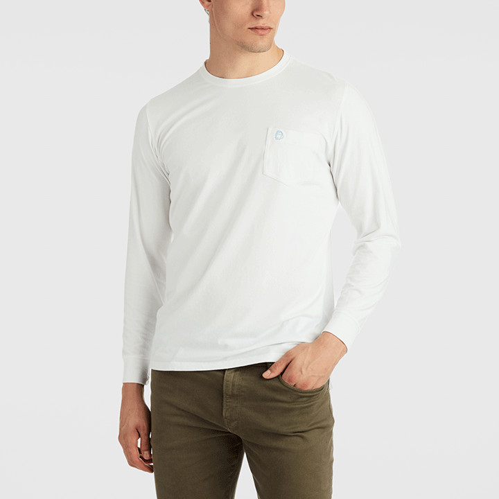 B. Draddy Willie Crewneck Tee in White
