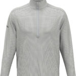 Callaway Houndstooth Quarter-Zip Pullover in White