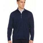 Callaway Men’s Baby French Terry 1/4 Zip in Peacoat