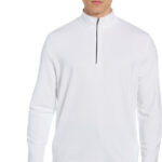 Callaway Men’s Baby French Terry 1/4 Zip in White