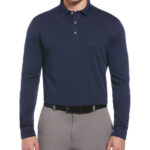 Callaway Men’s Long Sleeve Core Performance Polo in Peacoat
