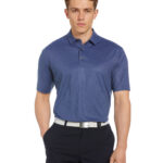 Callaway Men’s Micro Geo Printed Polo in Peacoat