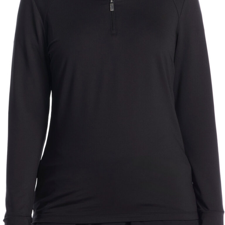 Callaway Women's Baby French Terry 1/4 Zip in Black
