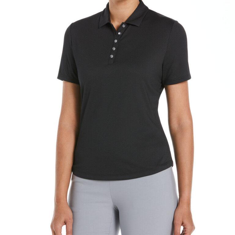Callaway Women's Birdseye Polo in Black