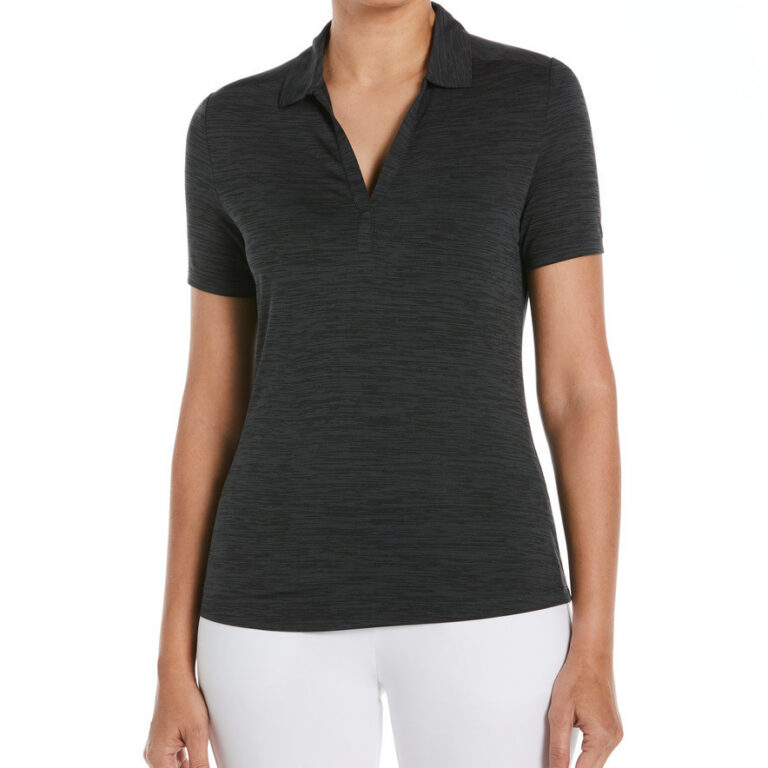 Callaway Women's Broken Stripe Polo in Black