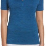 Callaway Women’s Broken Stripe Polo in Blueberry Pancake