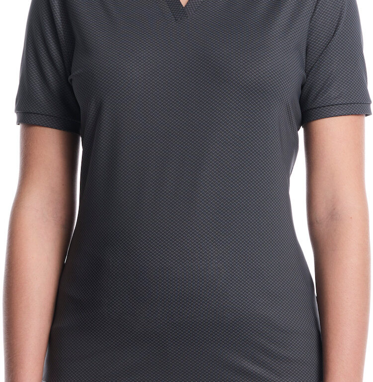 Callaway Women's Micro Geo Printed Polo in Black