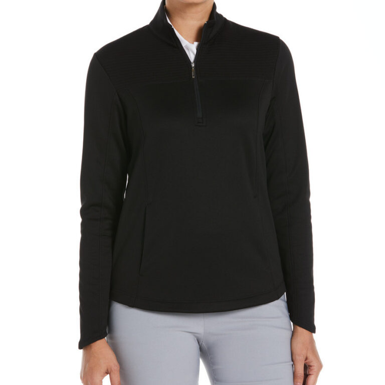 Callaway Women's Ottoman Fleece Pullover in Black